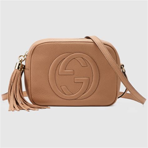 gucci small leather disco bag.